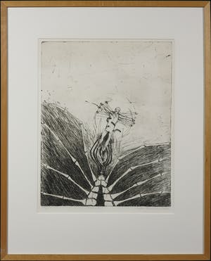 Robert Terwindt - Ets, Icarus II - Ingelijst kopen? Bied vanaf 20!