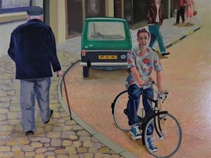 Niet of onleesbaar gesigneerd - BATES -Naïef geschilderde Bloemenmarkt Roosendaal 2 kopen? Bied vanaf 1!