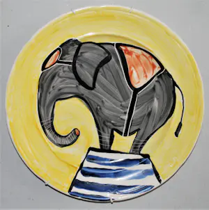 Ellen Meuwese - handbeschilderd porseleinen bord 1997 - ⌀ 35 cm - gratis verzonden kopen? Bied vanaf 50!