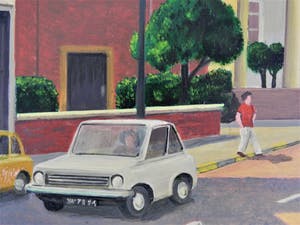 Niet of onleesbaar gesigneerd - BATES -Naïef geschilderde Bloemenmarkt Roosendaal 1 kopen? Bied vanaf 1!