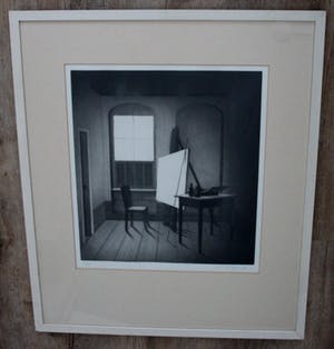 Friedrich Meckseper - Ets/aquatint: Atelier - 1974 kopen? Bied vanaf 275!