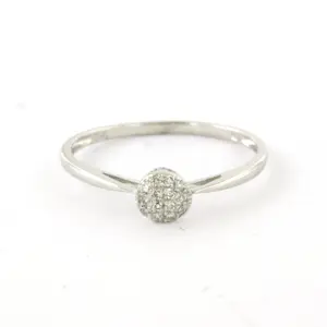 Acheter18k witgouden ring met single cut geslepen diamant tot. 0.05ct – F/G - VS/SI? Enchérissez de 150!