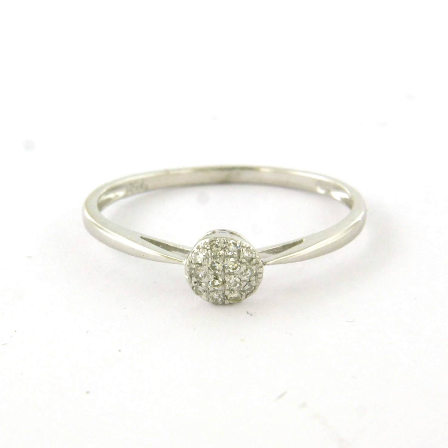 18k witgouden ring met single cut geslepen diamant tot. 0.05ct – F/G - VS/SI kopen? Bied vanaf 150!
