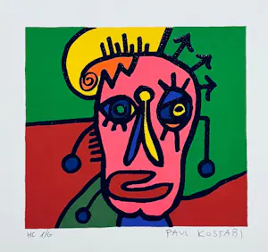 Paul Indrek Kostabi - Lot van twee zeefdrukken (HC 1/6) kopen? Bied vanaf 60!