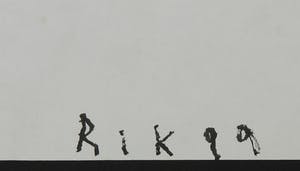 Rik van Iersel - Gemengde techniek op papier, Sandwish kopen? Bied vanaf 60!