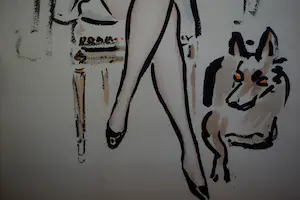 Kees van Dongen - Pochoir - Jeune Femme avec Chien - 1925 kopen? Bied vanaf 1250!