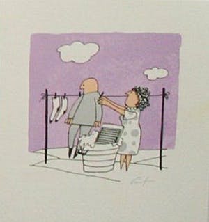 Harry Araten - twee handgesigneerde lithografien: Man at work I en II kopen? Bied vanaf 16!