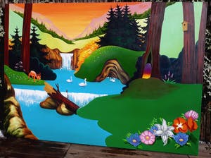 Harold Linker - Landescape 2, olieverf op doek (zeer groot!) kopen? Bied vanaf 1!