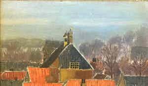 Niet of onleesbaar gesigneerd - C3752-5 - Stadsgezicht verkocht voor € 10!