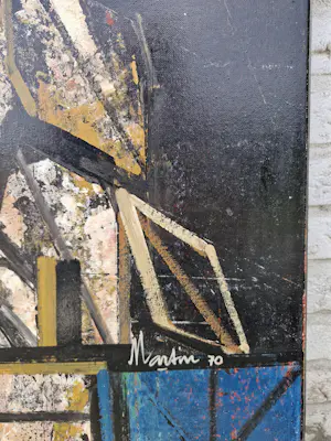 Vicente Martin - Luna - abstracte compositie kopen? Bied vanaf 200!