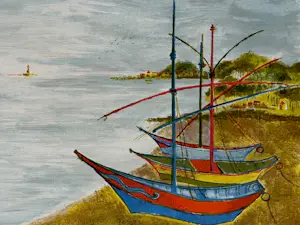 Judith Bledsoe - Lithographie "Small Harbor" kopen? Bied vanaf 40!