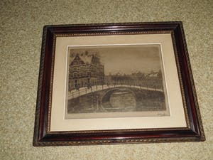 Herman Heuff - Ets - Stadsgezicht kopen? Bied vanaf 30!