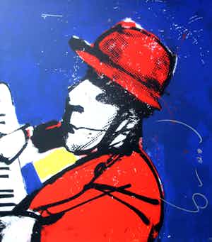 Herman Brood - zeefdruk: ik (de pianist) verkocht voor € 375!