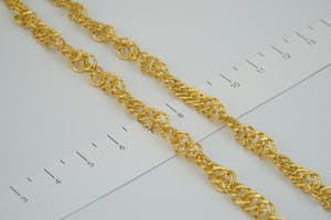2521 - Bijzonder 18 karaats geel-gouden "Tarate" collier -unisex- Lang formaat! kopen? Bied vanaf 930!