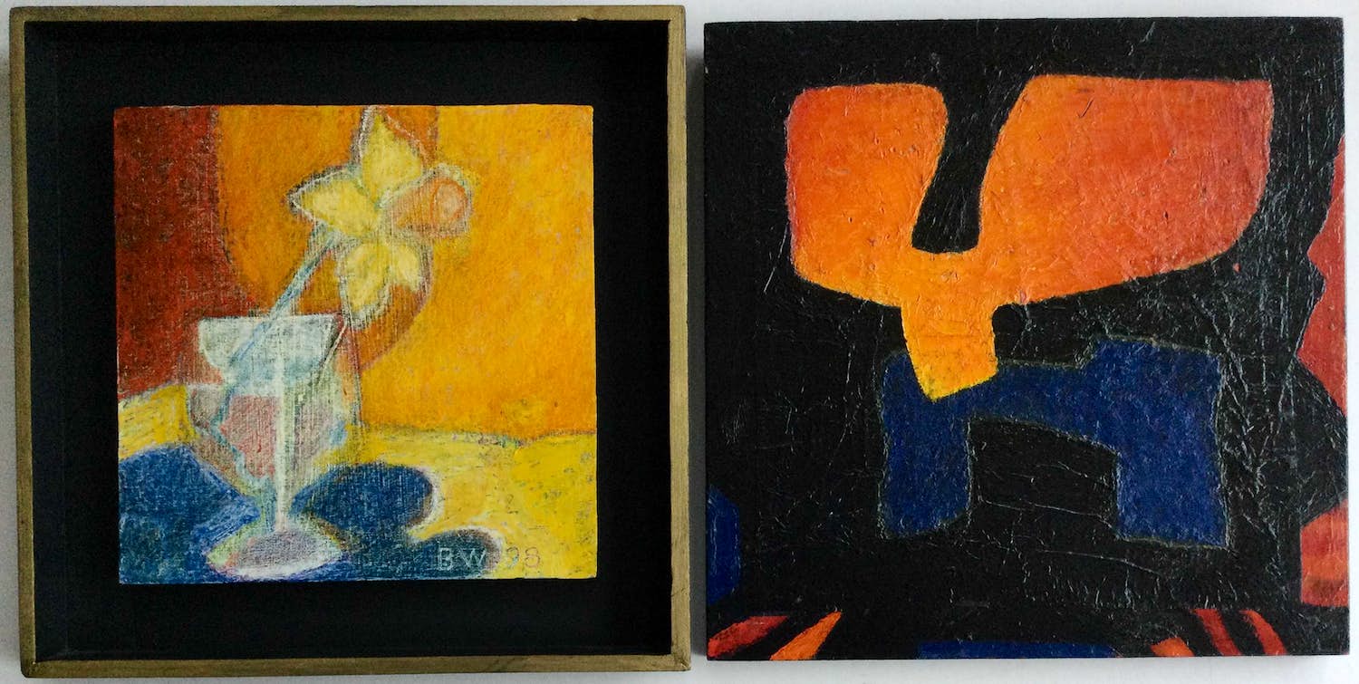 Bep Westenberg - set van 2 schilderijen op board kopen? Bied vanaf 35!