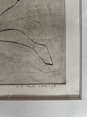 Henk Visch - Ets, De weg... nr. 6 van 25 - Ingelijst kopen? Bied vanaf 40!