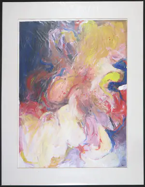 Franscz Witte - Gemengde techniek op papier, Abstract kopen? Bied vanaf 1!