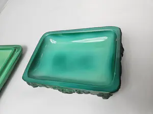 Curt Schlevogt - Ingrid Heinrich Hoffmann Malachiet glazen doos met deksel kopen? Bied vanaf 50!