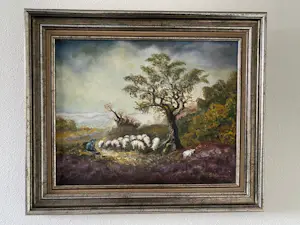 Niet of onleesbaar gesigneerd - herder met schaapskudde kopen? Bied vanaf 1!