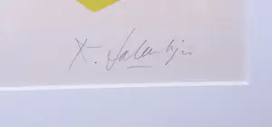 Kees Salentijn - Litho, Abstracte compositie - Ingelijst kopen? Bied vanaf 50!