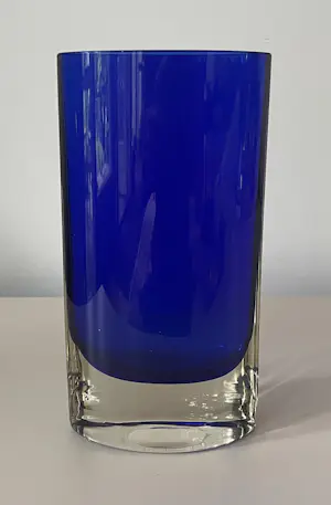 Krosno Glass S.A. - Kobaltblauw ovale vaas kaufen? Bieten Sie von 10!