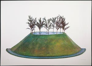 Doris Groeneveld - Lot van twee zeefdrukken, Heuvel en Bosperceel kopen? Bied vanaf 1!