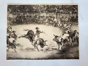 Francisco de Goya - The bulls of Bordeaux verkocht voor € 95!