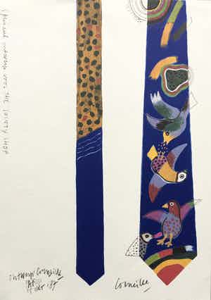 Corneille - ontwerp voor de societyshop - 1987 - gesigneerd! verkocht voor € 65!