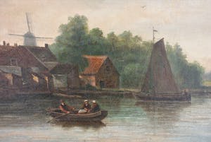 Sebastiaan Theodorus Voorn Boers - Stadsgezicht aan het water kopen? Bied vanaf 320!