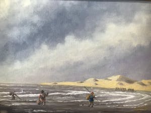 Niet of onleesbaar gesigneerd - J. Desmet (20e eeuw) - Garnaalkruien te Oostende kopen? Bied vanaf 1!