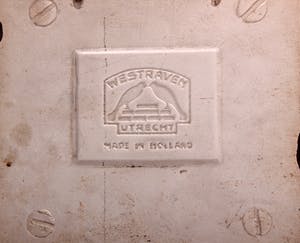 Faience- en Tegelfabriek Westraven - voorstellende wapen van Amsterdam - 1930's kopen? Bied vanaf 9!