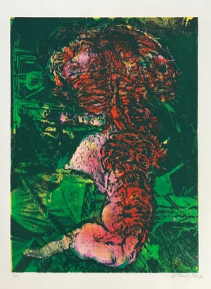 Wilfried Pas - Grote gesigneerde zeefdruk - 8/10 - Kleine oplage! - 1972 - Zelden aangeboden! kopen? Bied vanaf 65!