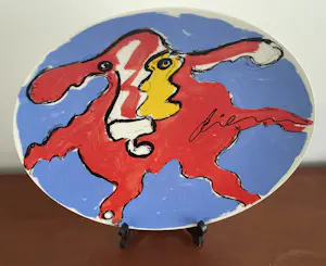 Peter Diem - Keramisch wandbord "Koe" Limited Edition 12/250 - Keramiek Schoonhoven kopen? Bied vanaf 20!