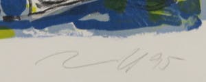 Jorg Immendorff - Litho, The Rake I - Ingelijst kopen? Bied vanaf 50!