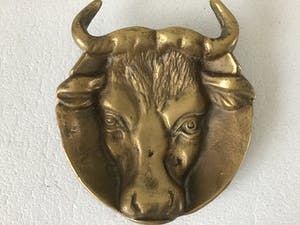 Brons (Onbekend) - Stierenkop kopen? Bied vanaf 25!