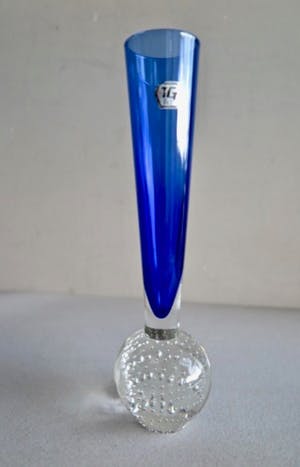 Elme Glasbruk - en Aseda Glasbrük - Collectie 9 Zweedse Solifleurs/Spijkervaasjes - 60-er jaren kopen? Bied vanaf 69!