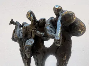 Bernadette Leijdekkers - Bronzen sculptuur | 'De muzikanten' kopen? Bied vanaf 150!
