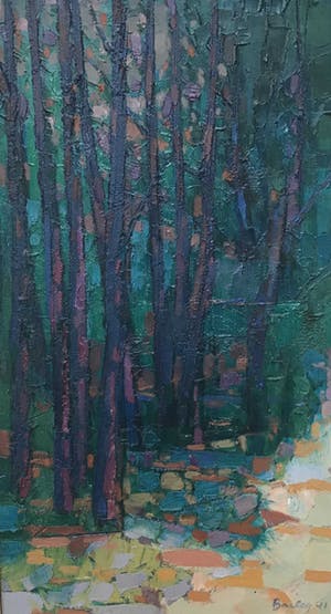 Niet of onleesbaar gesigneerd - C3279-3 - Kleurrijke bomen kopen? Bied vanaf 10!