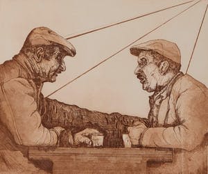 Anne-Brigitte Kwadijk - De discussie - 6/20 - 1981 - kleurenets op papier kopen? Bied vanaf 20!