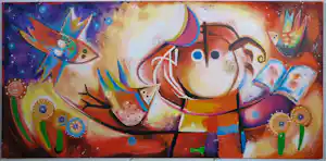 Angeles Nieto - Zeefdruk op Board, La Primavera vendu pour 100€ !
