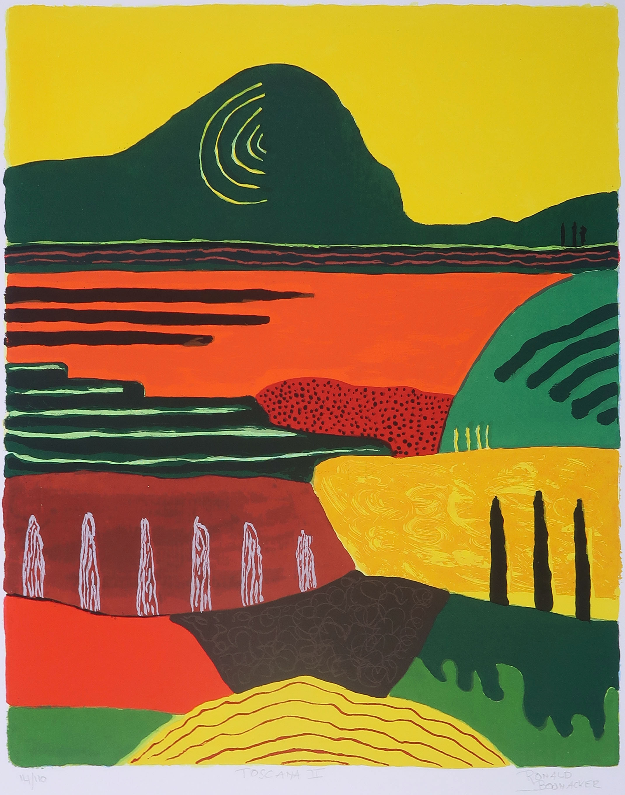 Ronald Boonacker - Zeefdruk, Toscana II  kopen? Bied vanaf 1!