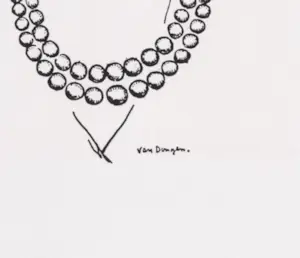 Kees van Dongen - ELEGANTE AUX CHARBONNIERS 1930 - ZINCOGRAFIE kopen? Bied vanaf 225!