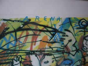 Herman Brood - Zeefdruk . "Arena (Ajax)" gesigneerd - 500 ex - ingelijst kopen? Bied vanaf 235!