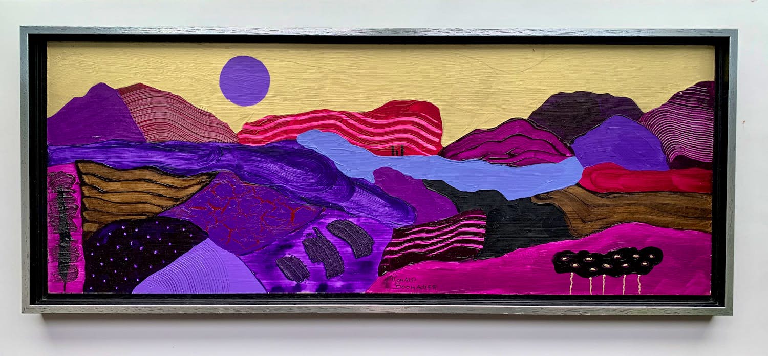 Ronald Boonacker - Route du Soleil IX, Limited edition, Acryl *CERTIFICAAT van echtheid kopen? Bied vanaf 195!