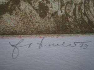 Georg Hadeler - gesigneerd Surrealistisch Litho "Reve de Jeune Fille" - 32 van 100 / 1979 kopen? Bied vanaf 10!