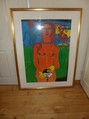 Corneille - carborundum 16/120 (zeer groot en ingelijst), 1988 kopen? Bied vanaf 499!
