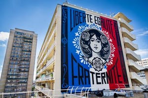 Shepard Fairey - LIBERTÉ, ÉGALITÉ, FRATERNITÉ - gesigneerd kopen? Bied vanaf 100!