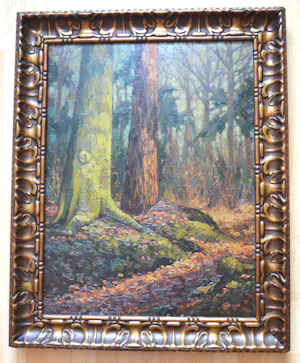 Jan Kruysen - Landschap, ingelijst in antieke lijst. kopen? Bied vanaf 200!