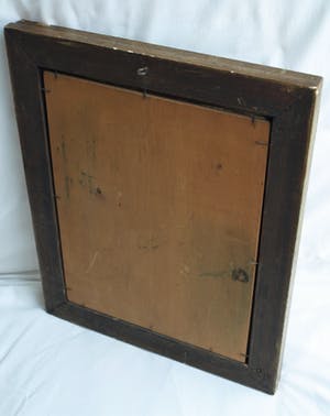 Niet of onleesbaar gesigneerd - Olieverf op paneel , Landschap met vrouw – ingelijst - oud kopen? Bied vanaf 1!