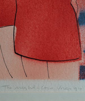 Cora Vries - Ingelijste zeefdruk , The Night , Vrouwen in badpak – Loodskado 1995 kopen? Bied vanaf 45!